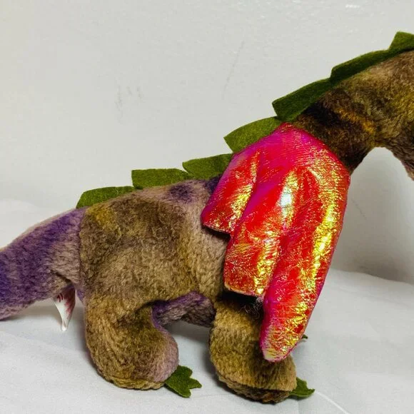 VNTG "SCORCH" 1998 Magical Mystery Dragon With Wings Ty Beanie Baby 7" MWMT - Picture 4 of 7